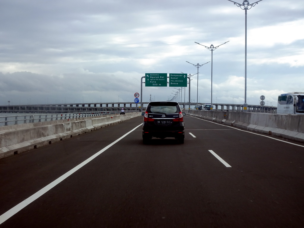 The Bali Mandara Toll Road, viewed from the taxi from Nusa Dua to Ubud