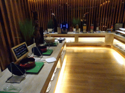 Buffet at the business class lounge of KLM at Ngurah Rai International Airport