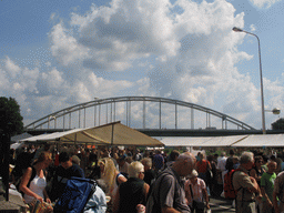 The Deventer Book Fair, with the Wilhelmina Bridge over the river IJssel