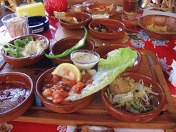 Tapas at a restaurant on the Brink square