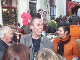 People at the Walstraat street, during the Dickens Festival
