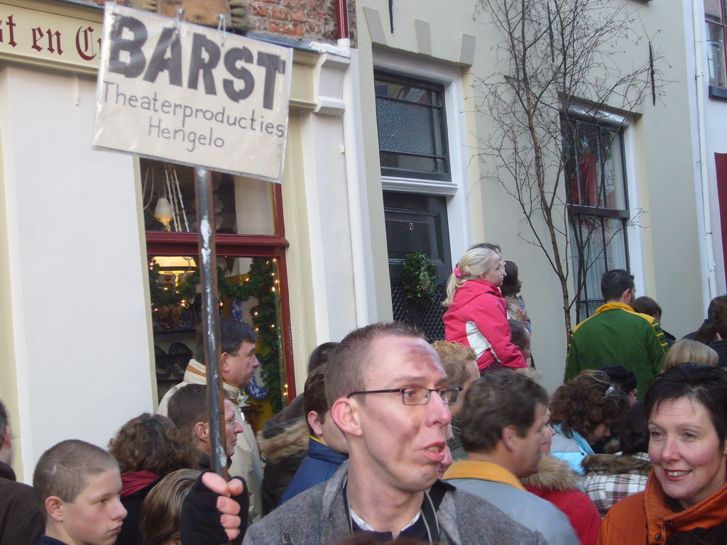 People at the Walstraat street, during the Dickens Festival