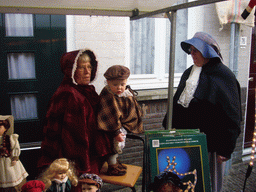 Actors in Victorian clothing at the Walstraat street, during the Dickens Festival