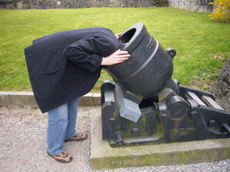 Tim with a cannon at the Citadel of Dinant