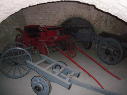 Carriages and cannon at the Citadel of Dinant