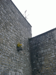 Walls and a weather vane at the Citadel of Dinant