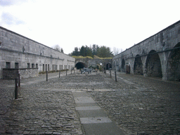 Main square with cannons at the Citadel of Dinant