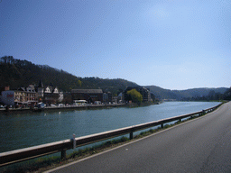 The city center with the Meuse river, viewed from the Avenue des Combattants