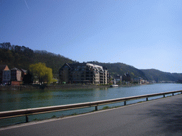 The city center with the Meuse river, viewed from the Avenue des Combattants