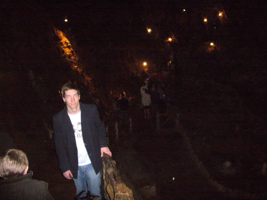 Tim in the largest cave of the La Merveilleuse caves