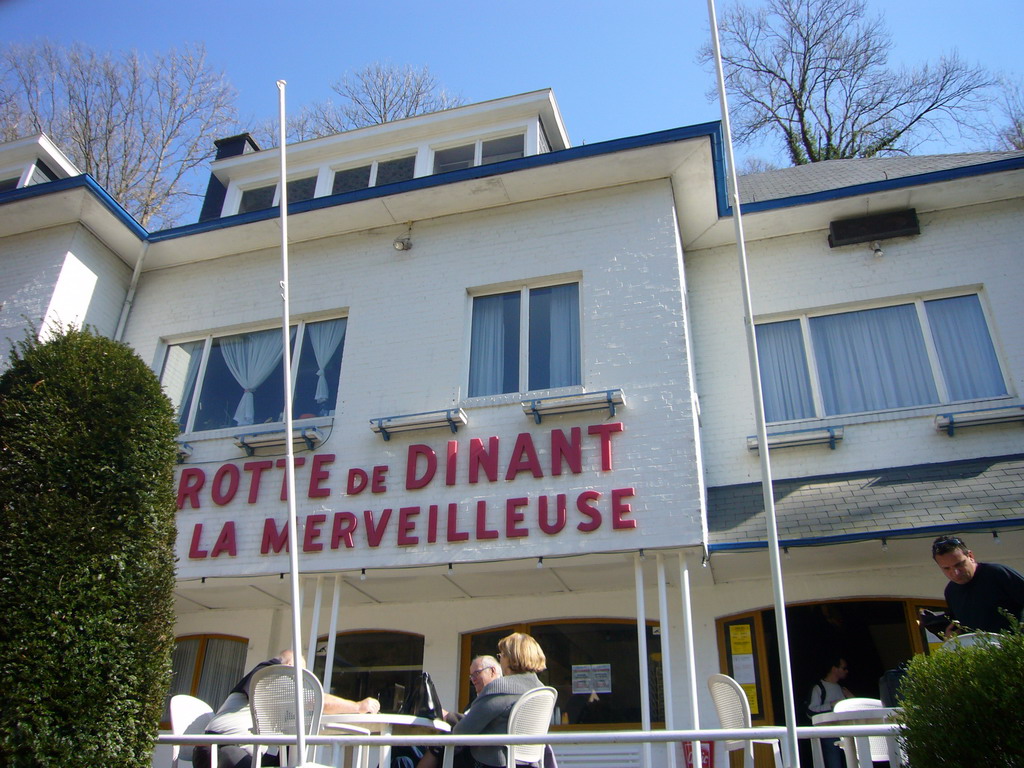 The front of the La Merveilleuse caves at the Rue de Philippeville street