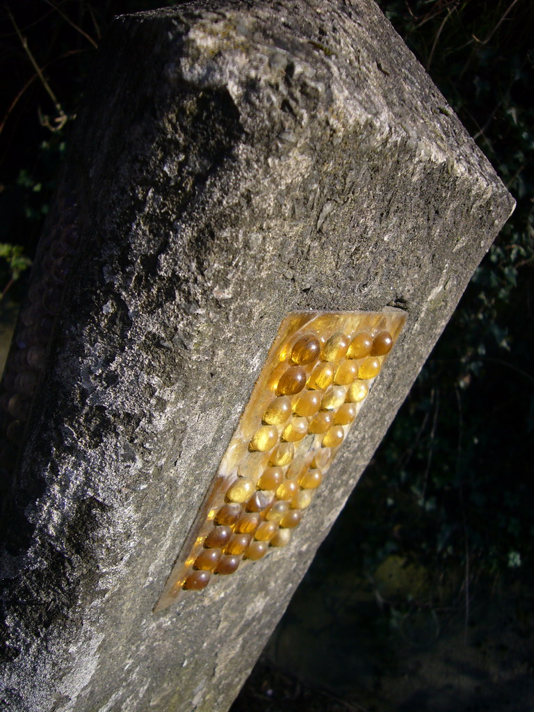 Pole with reflector at the southwest side of the city