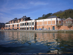 The Grand Casino of Dinant and the Meuse river, viewed from the tour boat