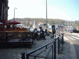 Motorcycles at the Place Reine Astrid square