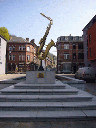 The Saxophone Monument at the Rue Saint-Jacques street