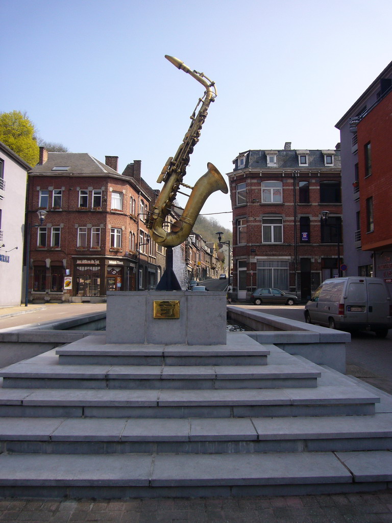 The Saxophone Monument at the Rue Saint-Jacques street