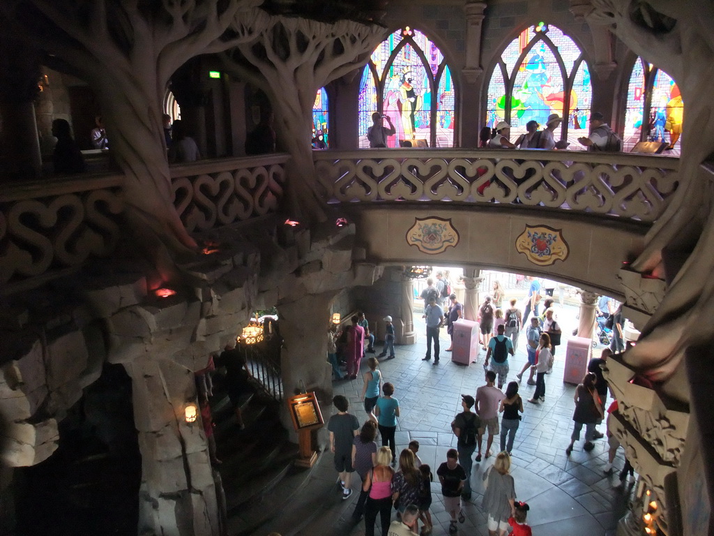 Interior of the Sleeping Beauty`s Castle, at Fantasyland of Disneyland Park
