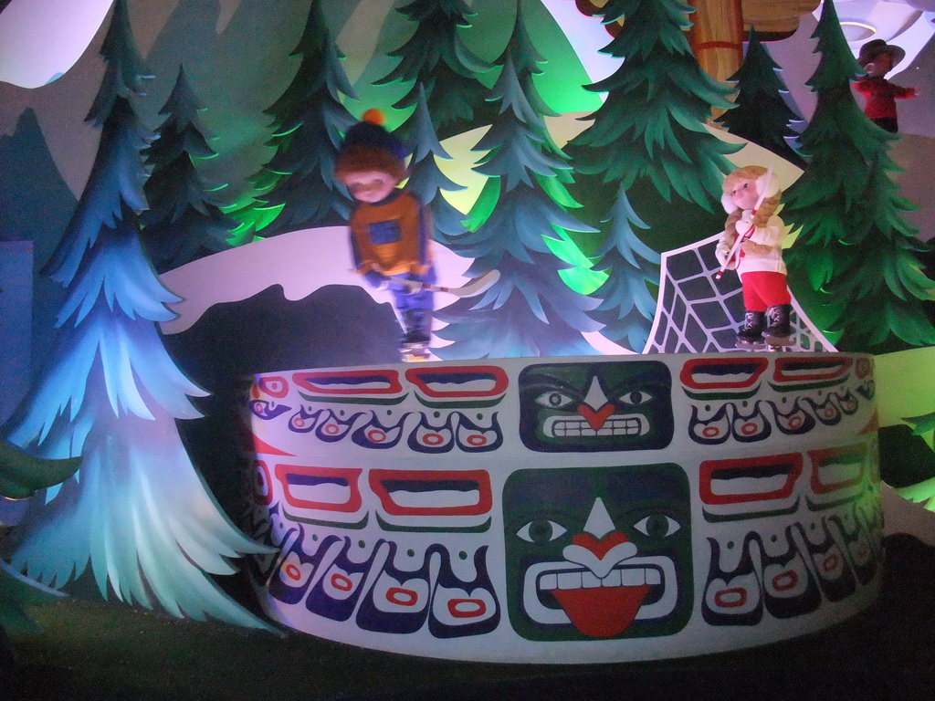 Canada in `It`s a Small World`, at Fantasyland of Disneyland Park