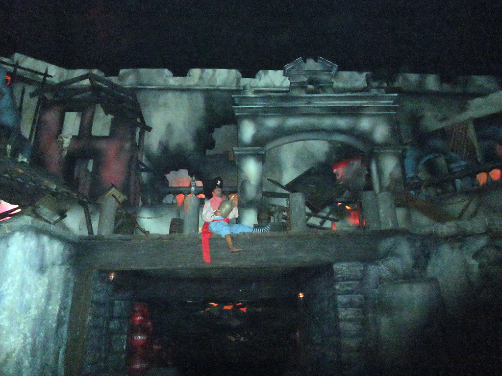 Pirates in Pirates of the Caribbean, at Adventureland of Disneyland Park