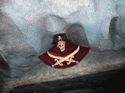 Talking skull in Pirates of the Caribbean, at Adventureland of Disneyland Park