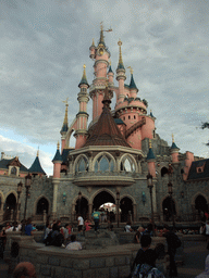 The back side of the Sleeping Beauty`s Castle, at Fantasyland of Disneyland Park