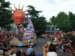 Mickey, Minnie, Donald, Pluto, Chip and Dale in Disney`s Once Upon a Dream Parade, at Disneyland Park