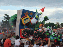 Toy Story characters in Disney`s Once Upon a Dream Parade, at Disneyland Park