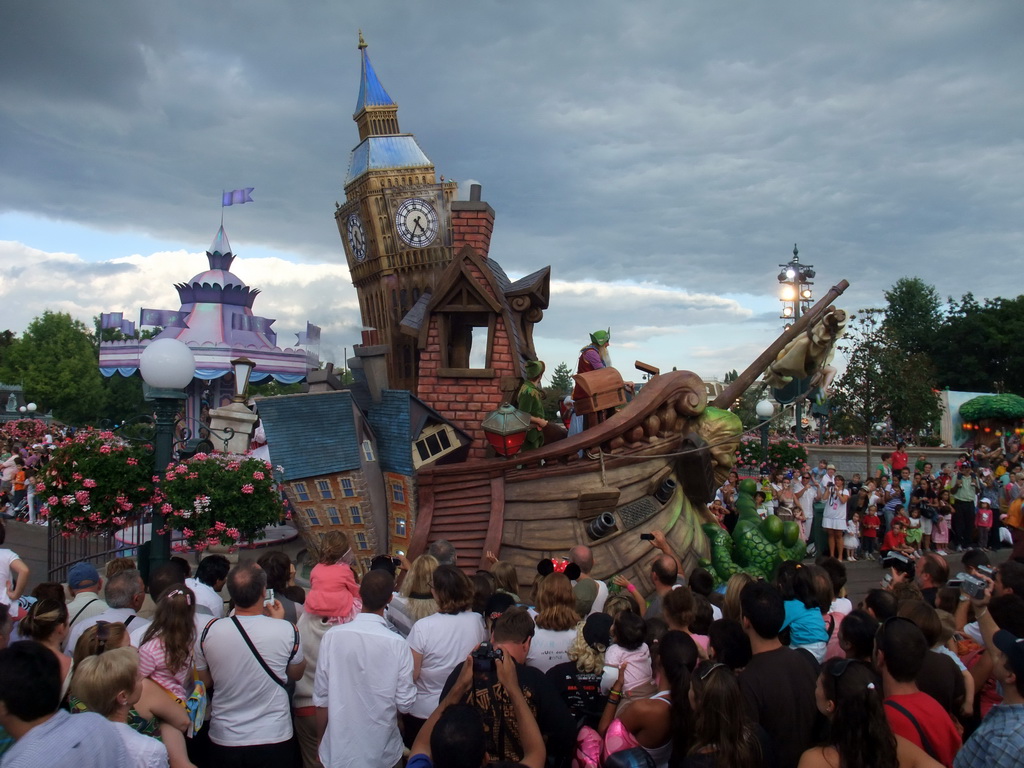 Peter Pan in Disney`s Once Upon a Dream Parade, at Disneyland Park