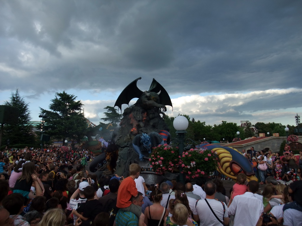 Hades, Chernabog and Ursula in Disney`s Once Upon a Dream Parade, at Disneyland Park