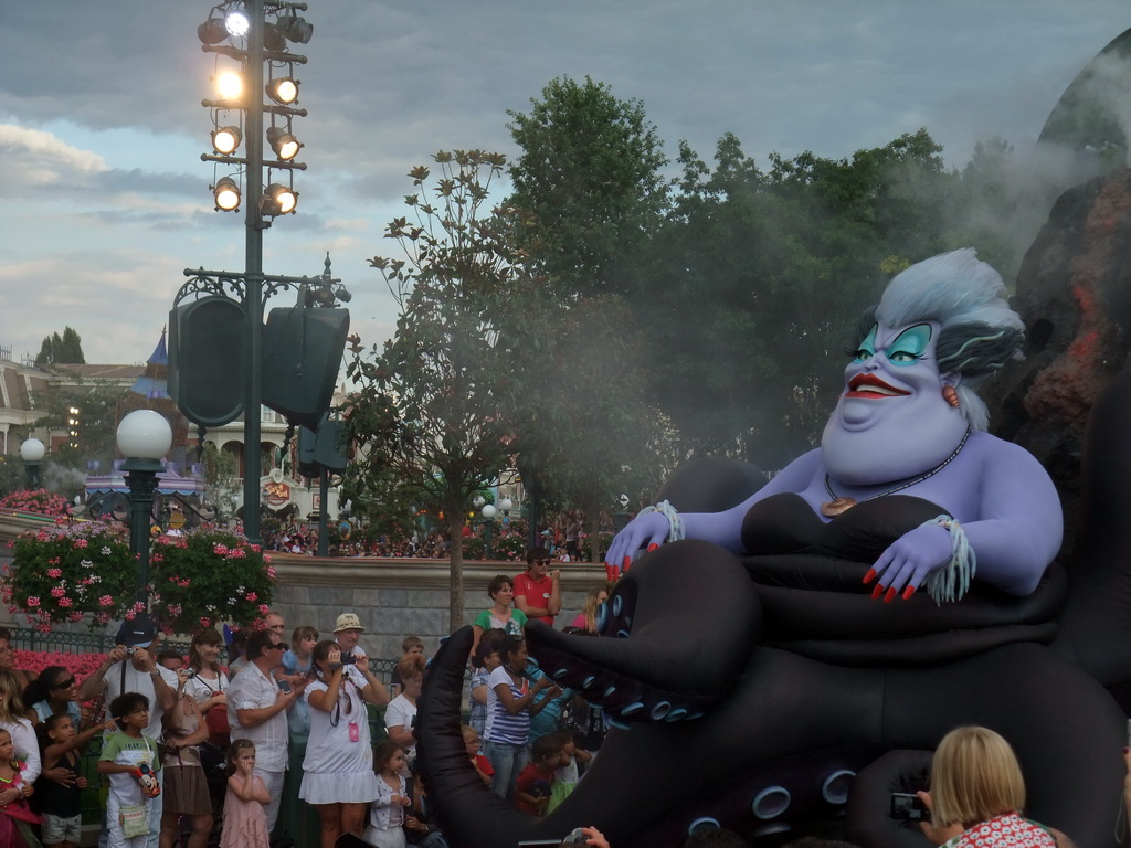 Ursula in Disney`s Once Upon a Dream Parade, at Disneyland Park