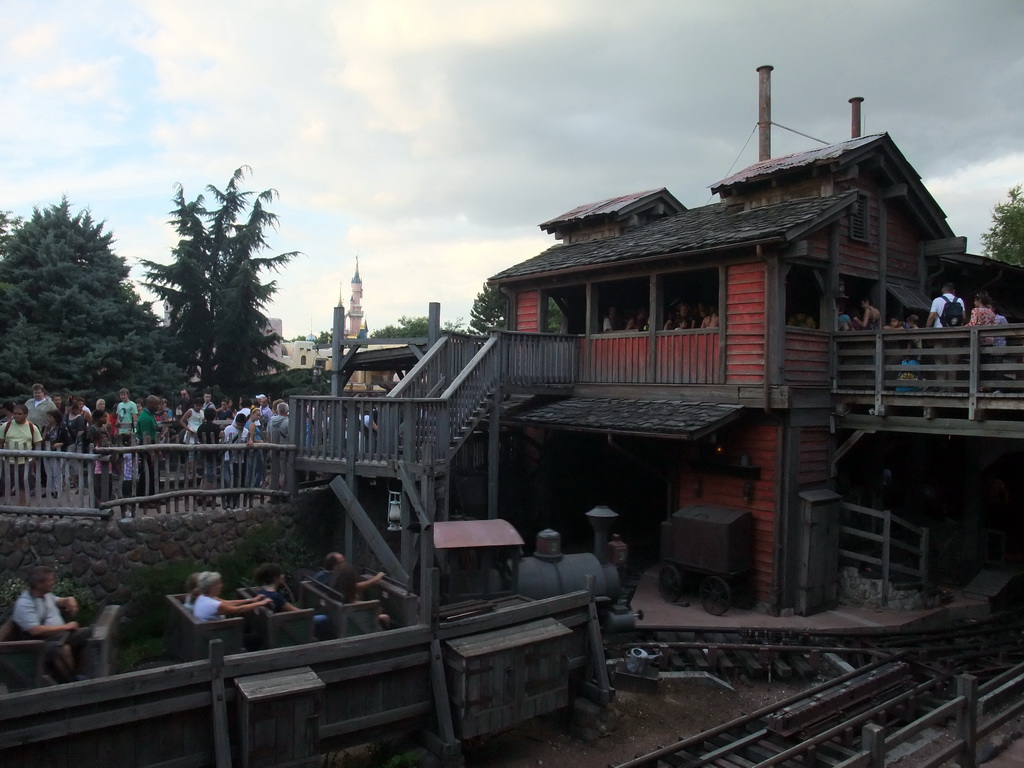 Entrance of Big Thunder Mountain, at Frontierland of Disneyland Park