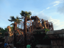 Indiana Jones and the Temple of Peril, at Adventureland of Disneyland Park