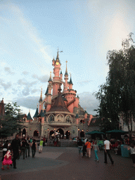 The back side of the Sleeping Beauty`s Castle, at Fantasyland of Disneyland Park