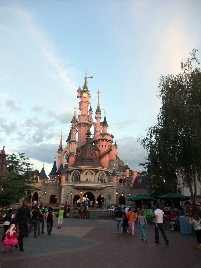 The back side of the Sleeping Beauty`s Castle, at Fantasyland of Disneyland Park