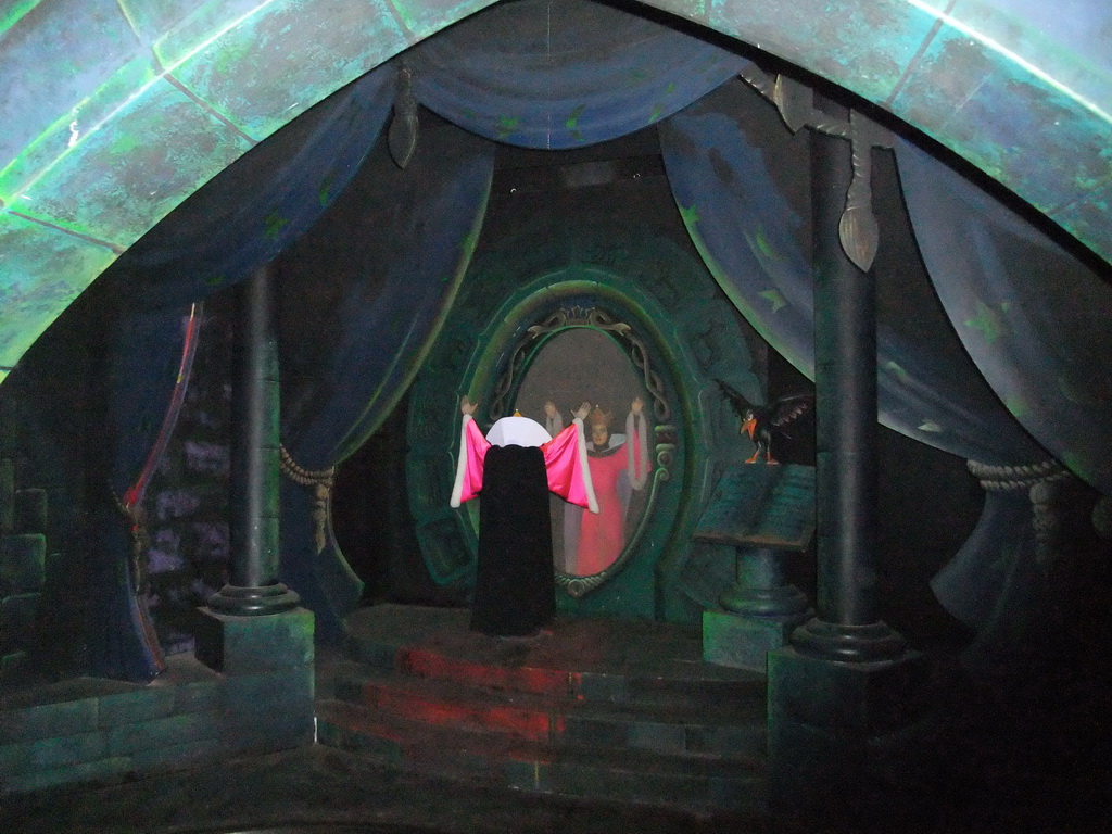 The Evil Queen in Snow White`s Scary Adventures, at Fantasyland of Disneyland Park