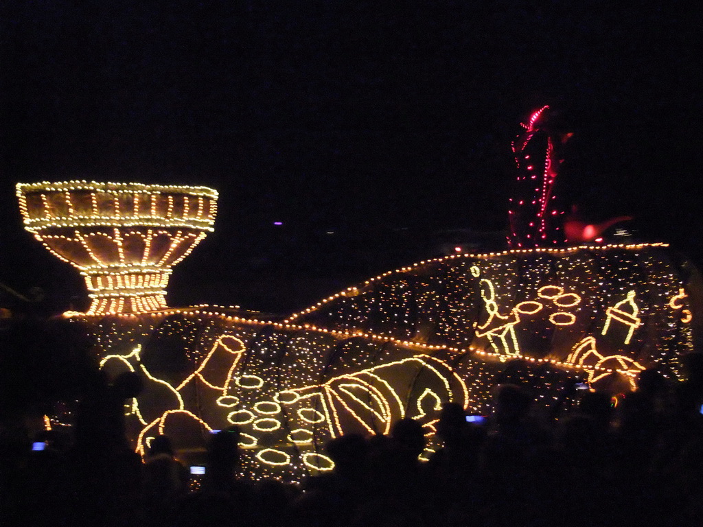 Disney`s Fantillusion parade, at Disneyland Park