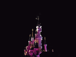 Sleeping Beauty`s Castle, at Fantasyland of Disneyland Park, by night