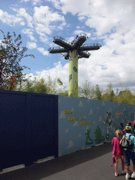 Future attraction Toy Soldiers Parachute Drop, at the Toon Studio of Walt Disney Studios Park