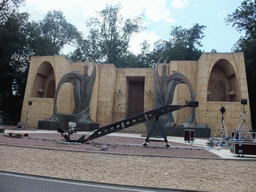 Set from the movie `Dinotopia`, at the Studio Tram Tour: Behind the Magic, at the Production Courtyard of Walt Disney Studios Park