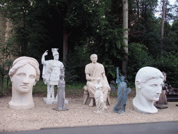 Sculptures at the Studio Tram Tour: Behind the Magic, at the Production Courtyard of Walt Disney Studios Park