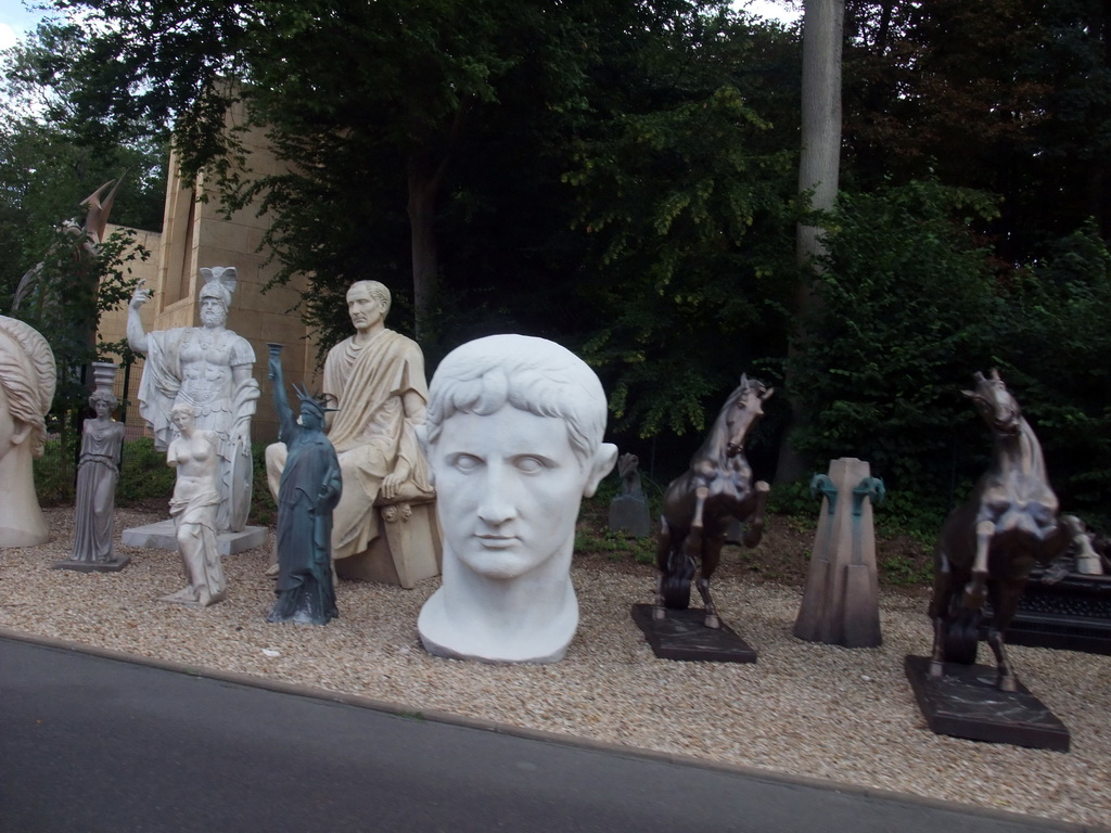 Sculptures at the Studio Tram Tour: Behind the Magic, at the Production Courtyard of Walt Disney Studios Park