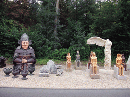 Sculptures at the Studio Tram Tour: Behind the Magic, at the Production Courtyard of Walt Disney Studios Park