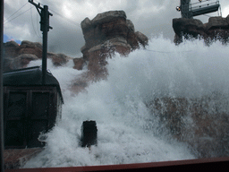 Catastrophe Canyon during flood, at the Studio Tram Tour: Behind the Magic, at the Production Courtyard of Walt Disney Studios Park
