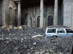 London in ruins, from the movie `Reign of Fire`, at the Studio Tram Tour: Behind the Magic, at the Production Courtyard of Walt Disney Studios Park