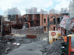 London in ruins, from the movie `Reign of Fire`, at the Studio Tram Tour: Behind the Magic, at the Production Courtyard of Walt Disney Studios Park