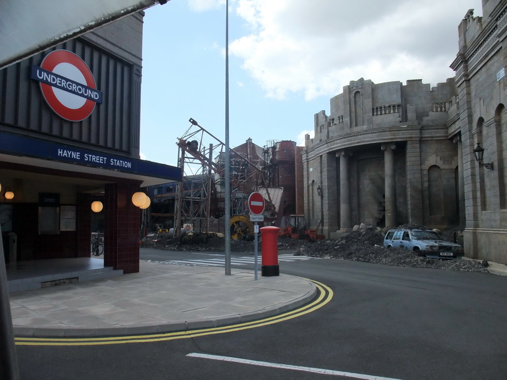 London in ruins, from the movie `Reign of Fire`, at the Studio Tram Tour: Behind the Magic, at the Production Courtyard of Walt Disney Studios Park