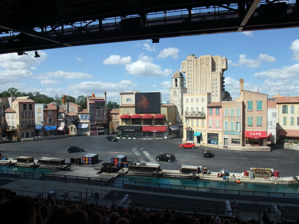 Cars at `Moteurs... Action! Stunt Show Spectacular`, at the Backlot of Walt Disney Studios Park