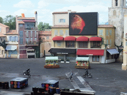 Motorcycles at `Moteurs... Action! Stunt Show Spectacular`, at the Backlot of Walt Disney Studios Park