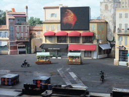 Motorcycles at `Moteurs... Action! Stunt Show Spectacular`, at the Backlot of Walt Disney Studios Park