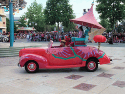 Mulan in Disney`s Stars `n` Cars parade, at the Production Courtyard of Walt Disney Studios Park
